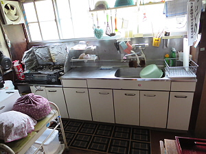 高山村　キッチン改修工事　施工前　写真